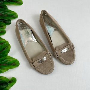 MICHAEL Michael Kors Suede Taupe Driving Loafers 7.5